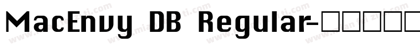 MacEnvy DB Regular字体转换